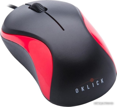 Мышь Oklick 115S (черный/красный) 