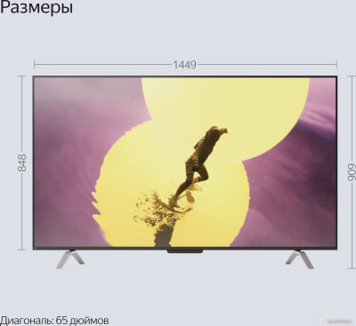 Телевизор Яндекс ТВ Станция Про 65 