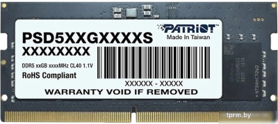 Оперативная память Patriot Signature Line 8ГБ DDR5 5600 МГц PSD58G560041S 