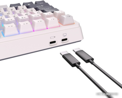 Клавиатура Royal Kludge RK-H81 RGB (белый, RK Brown) 