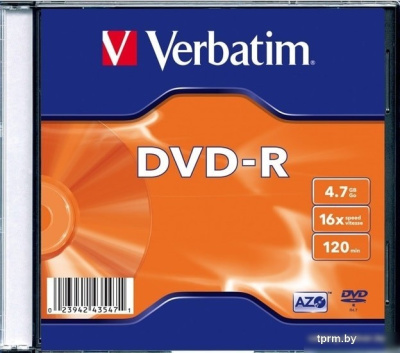 Verbatim 4.7Gb 16x 43547 (1 шт.) 