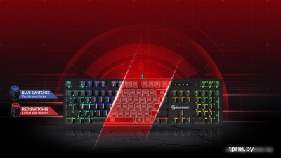 Клавиатура A4Tech Bloody B825R (Light Strike Red) 