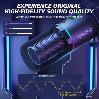 Проводной микрофон Maono PD200XS (белый) 
