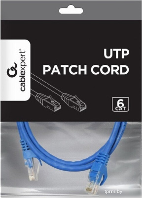 Cablexpert PP6U-1M/B RJ45 - RJ45 (1 м, синий) 