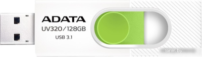 USB Flash A-Data UV320 128GB (белый/зеленый) 