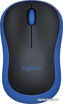 Мышь Logitech M185 (черный/синий) 