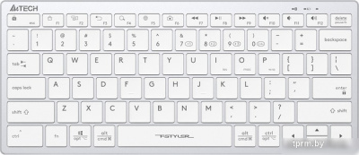 Клавиатура A4Tech Fstyler FBX51C (серебристый/белый) 