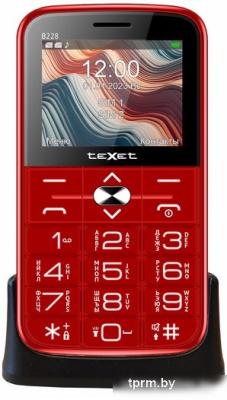 Кнопочный телефон TeXet TM-B228 (красный) 