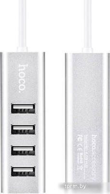 USB-хаб Hoco HB1 (серебристый) 