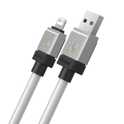 Кабель Baseus CoolPlay Series Fast Charging Cable 2.4A USB Type-A - Lightning (2 м, белый) 