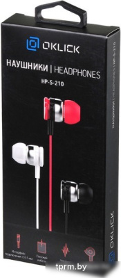 Наушники Oklick HP-S-210 (красный) 