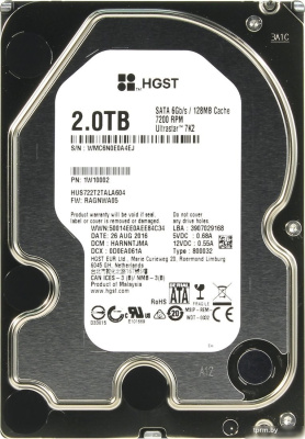 Жесткий диск HGST Ultrastar 7K2 2TB [HUS722T2TALA604] 
