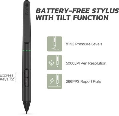 Графический планшет Parblo Ninos S (зеленый) 