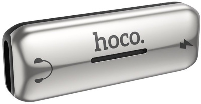 Адаптер Hoco LS27 Lightning (серебристый) 