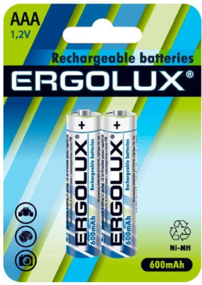 Аккумуляторы Ergolux AAA 600 mAh 2 шт