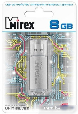 USB Flash Mirex Unit Silver 8GB [13600-FMUUSI08] 