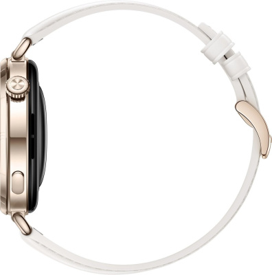 Huawei Watch GT 6 41 мм (золотистый, с белым кожаным ремешком, международная версия) 