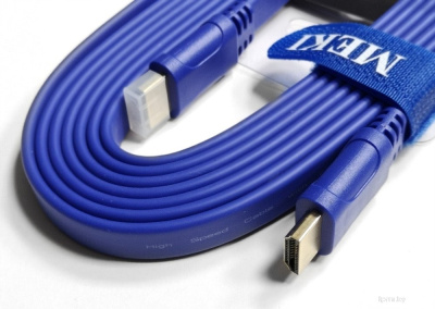 Кабель Meki GH-T-3BE HDMI - HDMI (3 м, синий) 