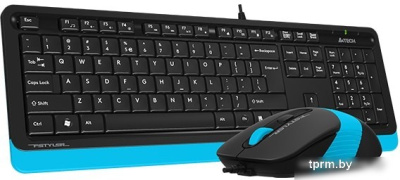 Клавиатура + мышь A4Tech Fstyler F1010 (черный/синий) 