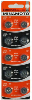 Батарейки Minamoto LR1130/390/AG10 10BP