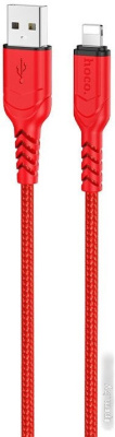 Кабель Hoco X59 USB Type-A - Lightning (1 м, красный) 