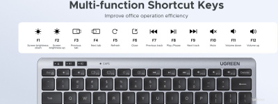 Клавиатура Ugreen K551 (серебристый/черный) 