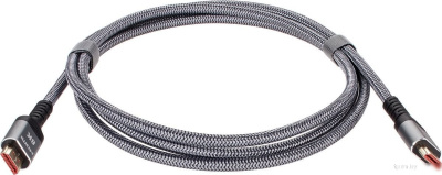 Кабель AOPEN ACG859A-2 HDMI - HDMI (2 м, серый) 