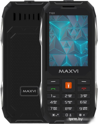 Кнопочный телефон Maxvi T101 (черный) 