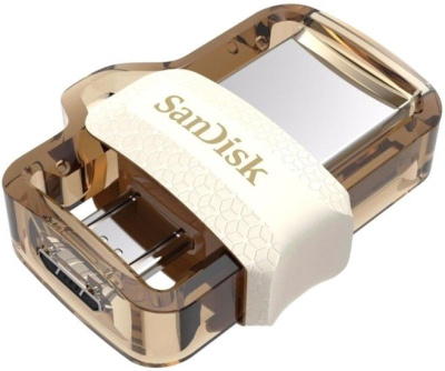 USB Flash SanDisk Ultra Dual M3.0 64GB (золотистый) 
