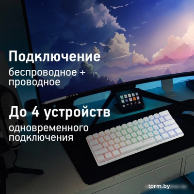 Клавиатура Oklick K763W (белый) 