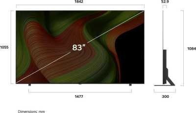 OLED телевизор LG OLED AI B5 OLED83B5RLA 