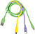 Кабель Sonnen USB Type-A - miroUSB/USB-Type-C/Lightning 513562 