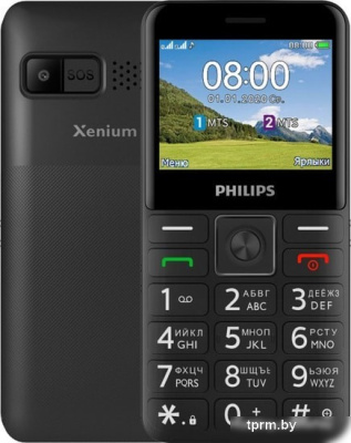 Мобильный телефон Philips Xenium E207 (черный) 