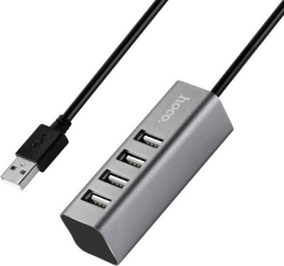 USB-хаб Hoco HB1 (серый) 