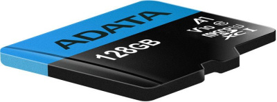 Карта памяти A-Data Premier AUSDX128GUICL10A1-RA1 microSDXC 128GB (с адаптером) 