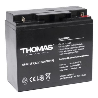 Аккумулятор для ИБП Thomas GB 12-18S Ah 