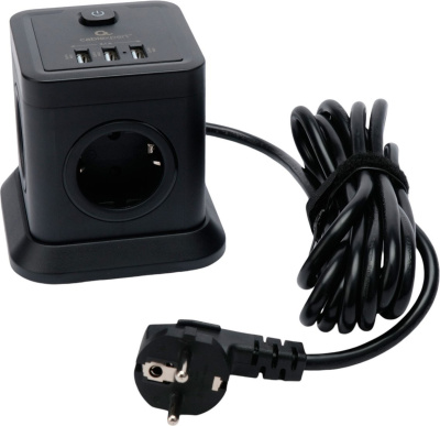 Сетевой фильтр Cablexpert TWR-4-U3-B-3 