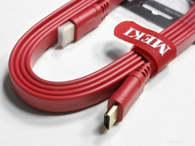 Кабель Meki GH-T-2RD HDMI - HDMI (2 м, красный) 