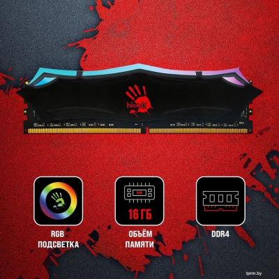 Оперативная память A4Tech Bloody RGB 16ГБ DDR4 3200 МГц BDM016A3200RD 