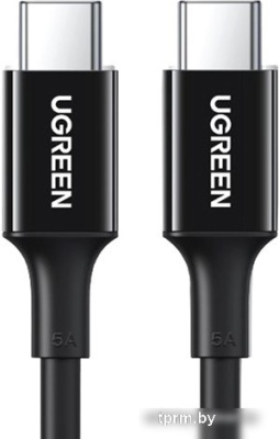 Кабель Ugreen US300 80372 USB Type-C - USB Type-C (2 м, черный) 