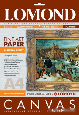 Lomond Natural Canvas Dye A4 300 г/м2 10л (0908411) 