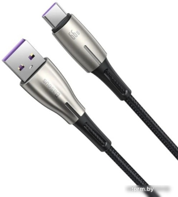 Кабель Baseus Water Drop-Shaped USB Type-A - USB Type-C 66 Вт (2 м, черный) 