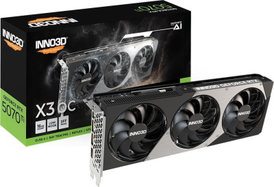 Видеокарта Inno3D GeForce RTX 5070 Ti X3 OC N507T3-16D7X-176068N 