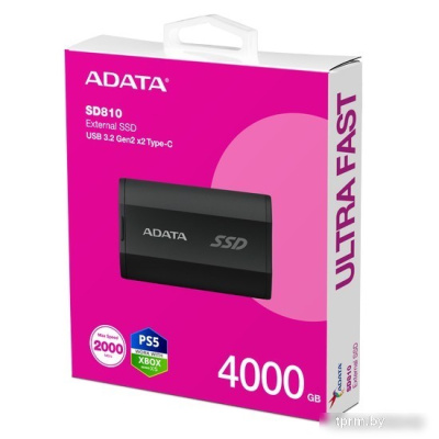Внешний накопитель ADATA SD810 4TB SD810-4000G-CBK 