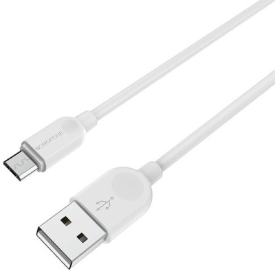 Кабель Borofone BX14 microUSB 1 м (белый) 