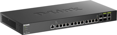 Управляемый коммутатор уровня 2+ D-Link DXS-1210-16TC/B1A 