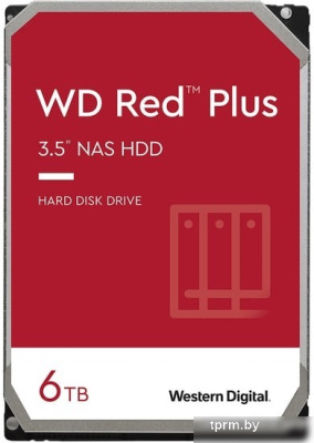 Жесткий диск WD Red Plus 6TB WD60EFPX 