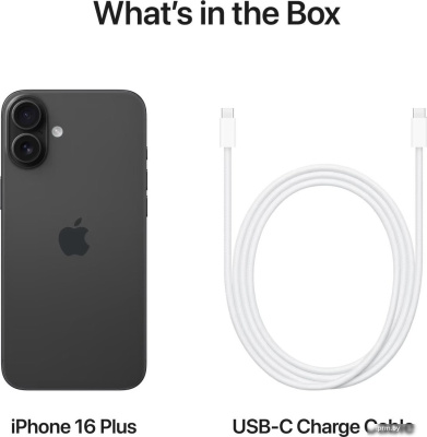 Apple iPhone 16 Plus 128GB (черный) 