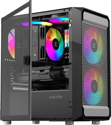 Корпус XASTRA A303M 3ARGB (черный) 