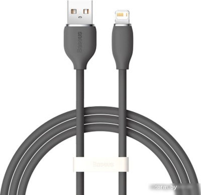 Кабель Baseus Jelly Liquid Silica Gel USB Type-A - Lightning (1 м, черный) 